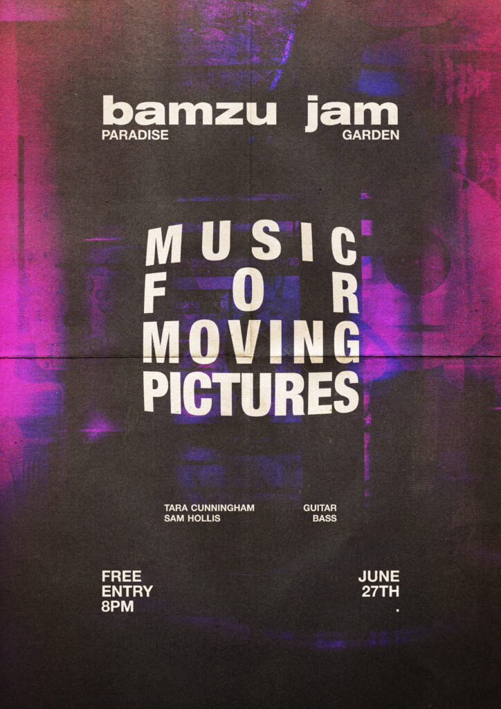bamzu jam poster music for moving picture