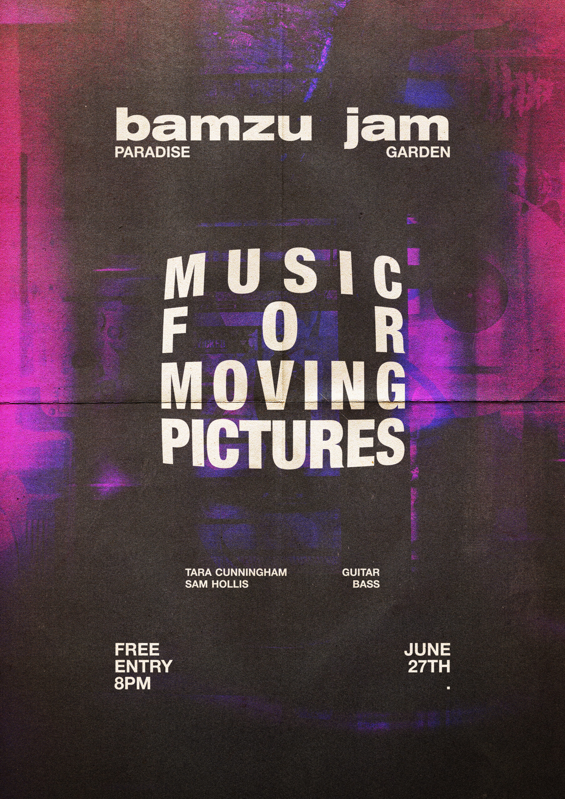 bamzu jam poster music for moving picture