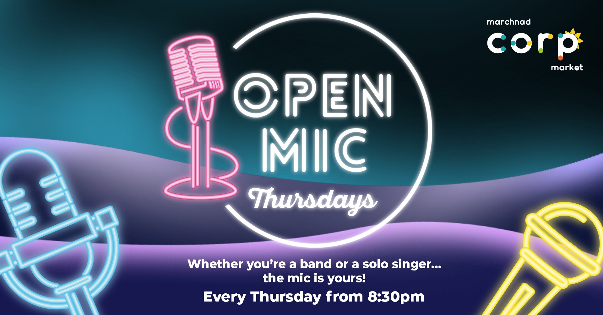 Thursday night Open Mic at Corp Market
