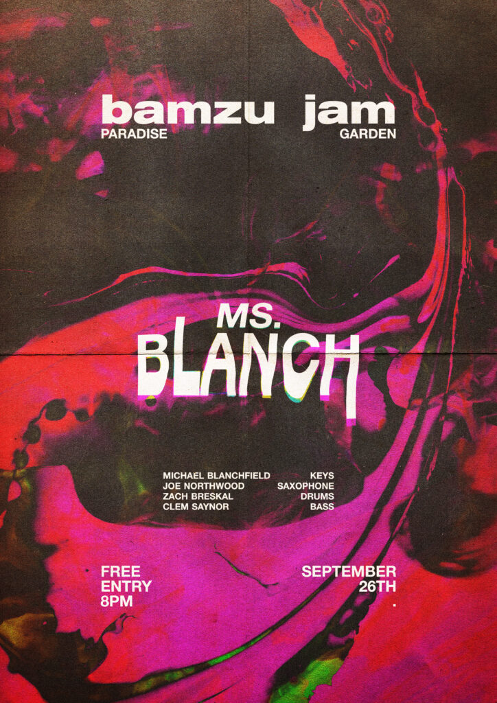 bamzu jam poster ms. blanch