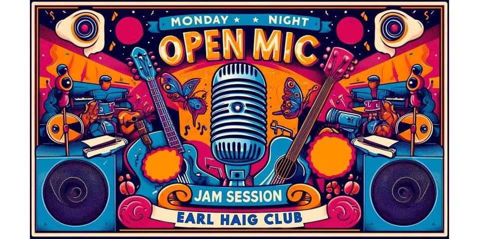 monday open mic jam earl haig
